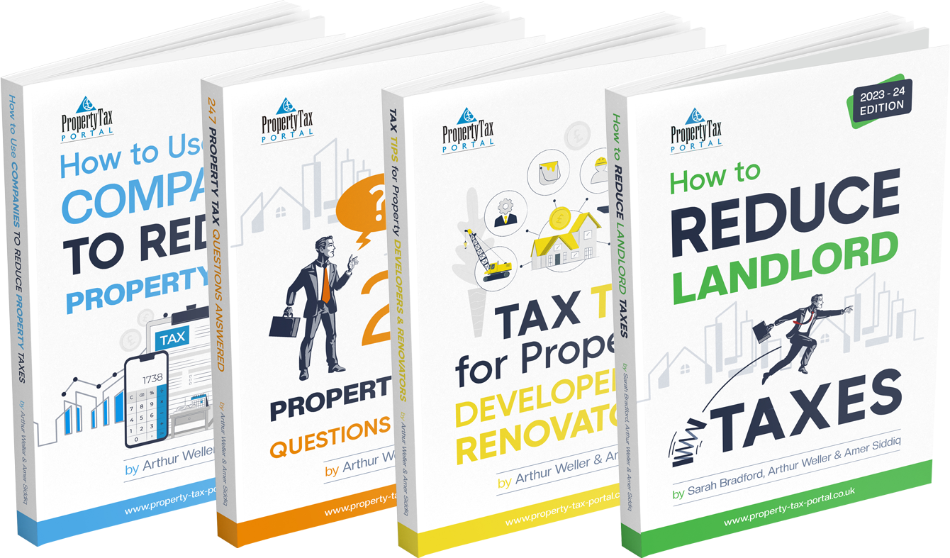 Property Tax Insider books bundle book covers, reduce landlord tax