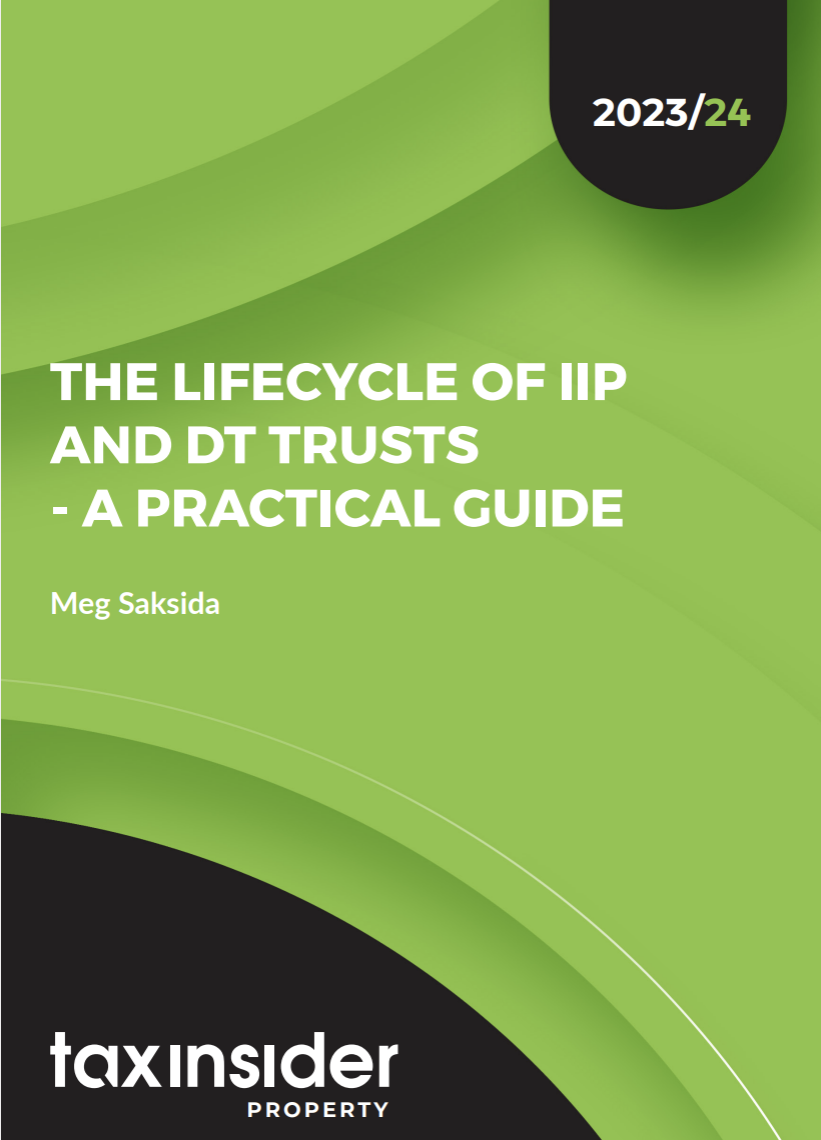 The Lifecycle of IIP and DT Trusts report green cover