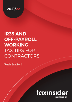 IR35 tax tips for contractors Tax Insider business red report cover