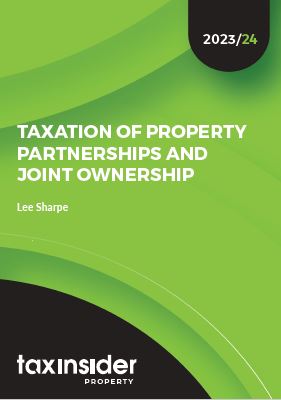 Taxation of property partnerships and joint ownership property tax report cover green